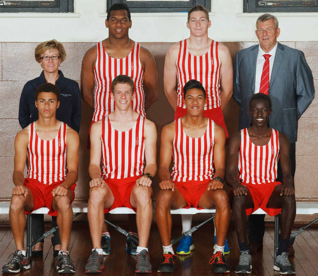 NATIONAL CHAMPIONS: Ipswich Grammar School’s outstanding athletics team, with coach Diane Sheppard and manager Alex McArdle. NATIONAL CHAMPIONS: Ipswich Grammar School’s outstanding athletics team, with coach Diane Sheppard and manager Alex McArdle.
